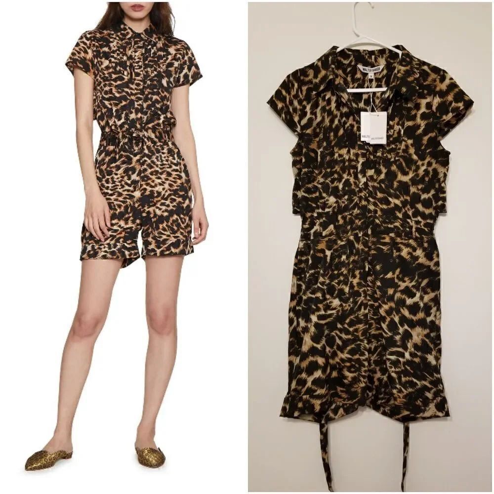 Walter Baker oconner romper, Leopard